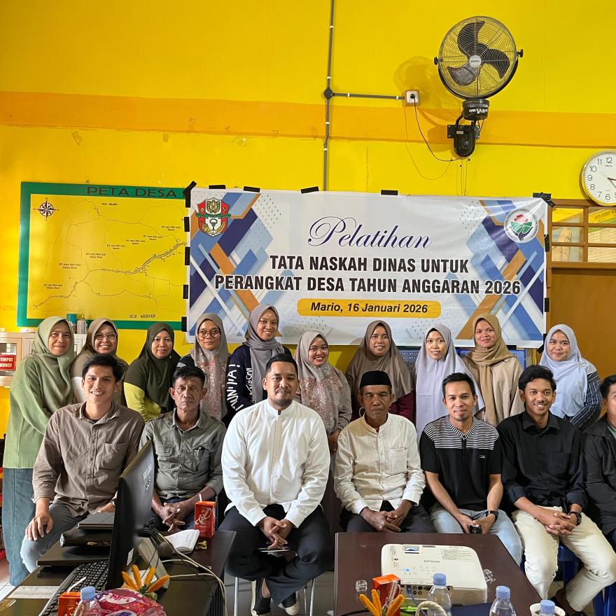 Pemerintah Desa Mario Gelar Pelatihan Tata Naskah Dinas 